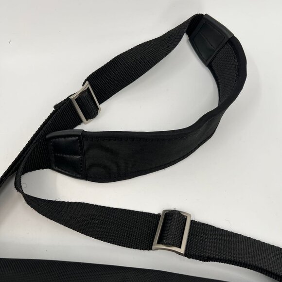 Kenneth Cole Black Adjustable Messenger Laptop Bag | Classic Design - Picture 9 of 12